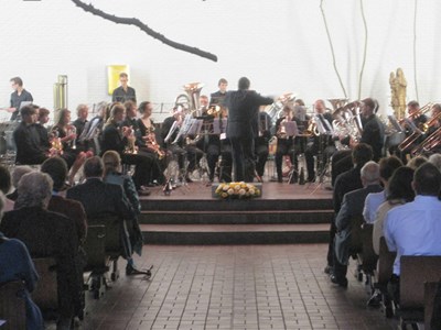 Concert 3 in 1 door de A.M. Brassband Antwerpen op zondag 29 september 2013 in de Sint-Anna-ten-Drieënkerk, Antwerpen Linkeroever